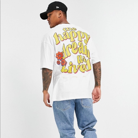 Bershka oversize t-shirt it’s print - Picture 1 of 3